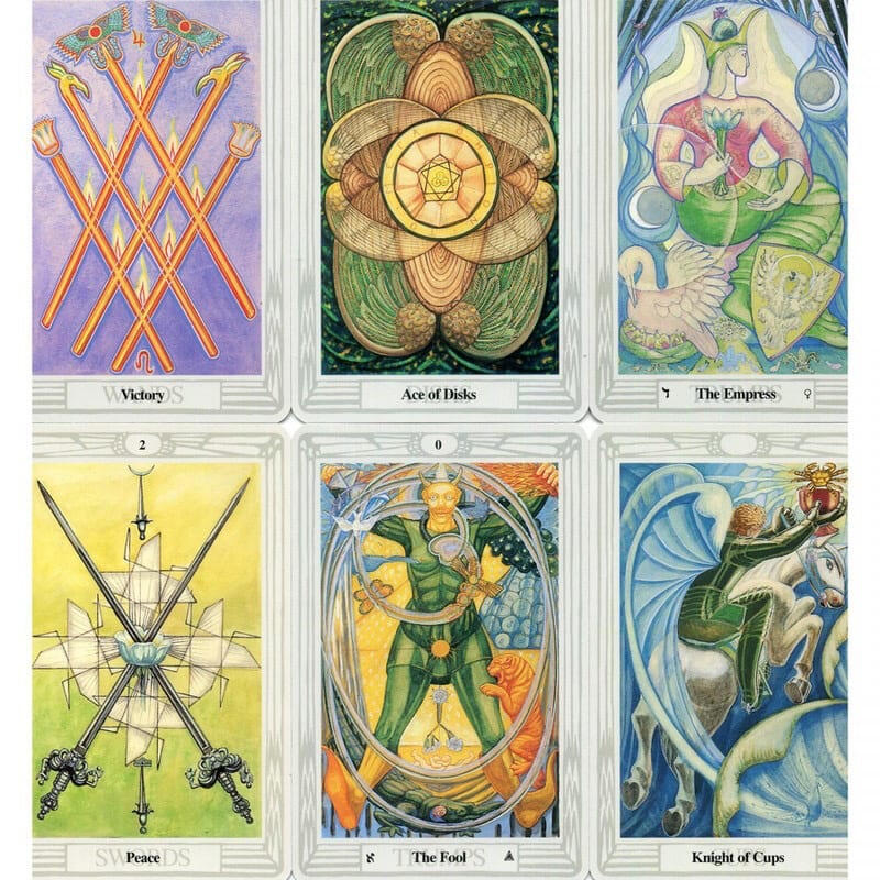 Cards from Aleister Crowley's Thoth Deck